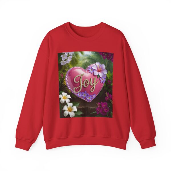 Crewneck Sweatshirt-with our inspirational "Joy" 'Solid Pink Heart' Design!! Vintage Inspired Faith Apparel, Gospel Fashion Unisex Heavy - Image 21