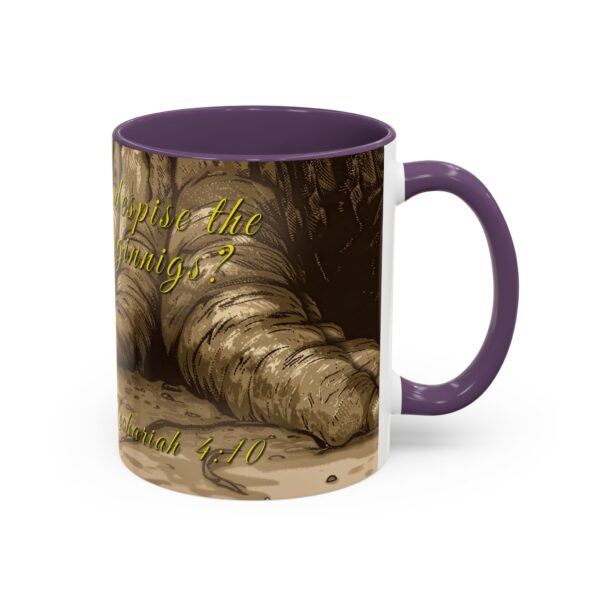 Our inspirational  'Day of Small Beginnings' from Zech 4:10 Ceramic Accent Coffee Mug Design is Perfect for Wedding Gifts, Inspirational Decor - Image 46