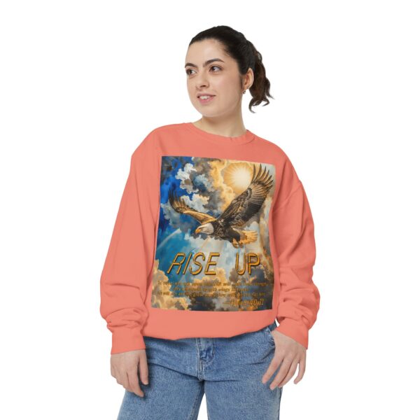 Sweatshirt Unisex Inspirational-with our "RISE UP" 'soaring eagle' design with Isaiah 40:31! Faith Apparel Gospel Fashion Jumper, Pullover - Image 11