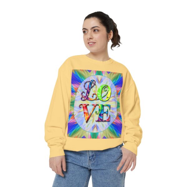 Sweatshirt Unisex with our inspirational  "Love" 'kaleidoscope' Design!! Faith Apparel Gospel Fashion Jumper, Pullover - Image 18