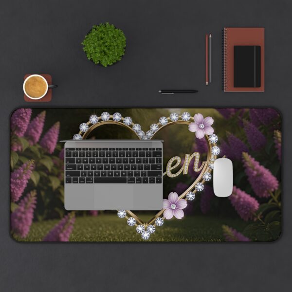 Inspirational Desk Mat "Chosen" 'Diamond Ring Heart' - Mouse Pad, Office Decor Desk Accessory, Gaming Pad, Computer Mat, Non-Slip - Image 7
