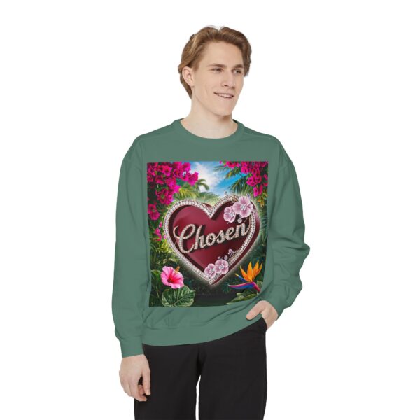 Sweatshirt Unisex Inspirational-with our "Chosen" 'Solid Red Heart' Design! Christian Uplifting Faith-Based Apparel Gospel Philippians 4:8 - Image 12