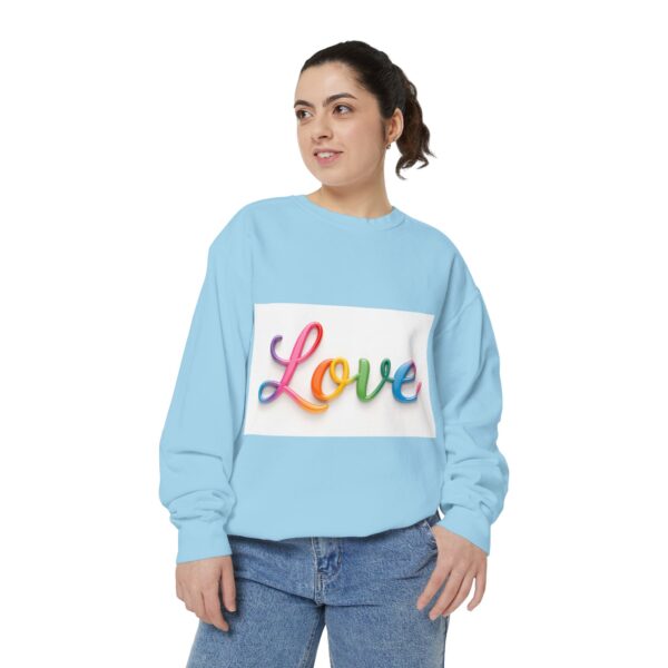 Sweatshirt Unisex with our inspirational  "Love" Design!! Faith Apparel Gospel Fashion Jumper, Pullover - Image 29