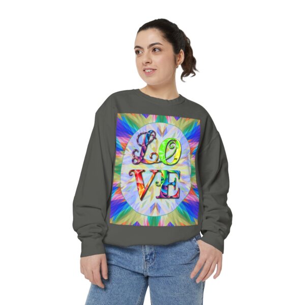 Sweatshirt Unisex with our inspirational  "Love" 'kaleidoscope' Design!! Faith Apparel Gospel Fashion Jumper, Pullover - Image 20