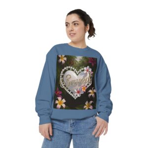 Sweatshirt Unisex with our Inspirational "Saved" 'Pure White Heart' Design! Faith Apparel Gospel Fashion Jumper, Pullover