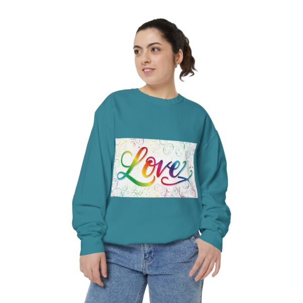 Sweatshirt Unisex our inspirational "Love" 'spirals' design. Faith Apparel Gospel Fashion Jumper, Pullover - Image 24