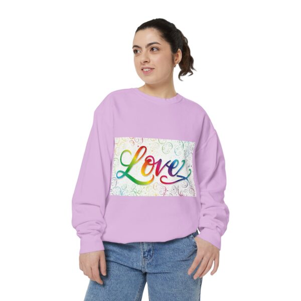 Sweatshirt Unisex our inspirational "Love" 'spirals' design. Faith Apparel Gospel Fashion Jumper, Pullover - Image 39