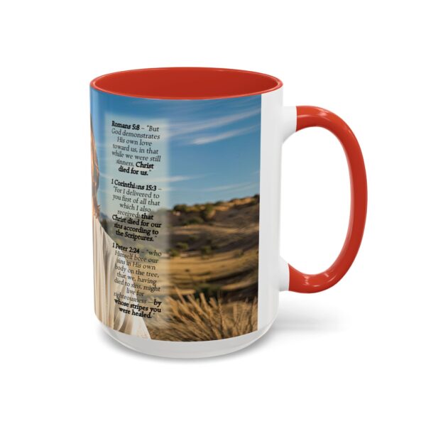Our inspirational "Just Jesus" and Verses on Salvation Ceramic Accent Coffee Mug Design is Perfect for Wedding Gifts, Inspirational Decor - Image 30
