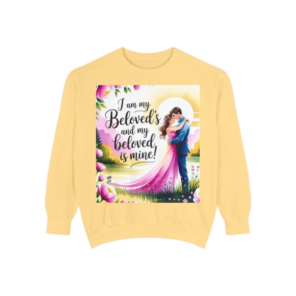 Sweatshirt Unisex with our inspirational "I am my Beloved's" from Song of Solomon design! Faith Apparel Gospel Fashion Jumper, Pullover - Image 15