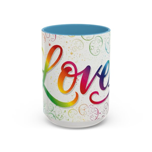 Our inspirational "Love" 'spirals' Ceramic Accent Coffee Mug Design is Perfect for Wedding Gifts, Inspirational Decor - Image 37