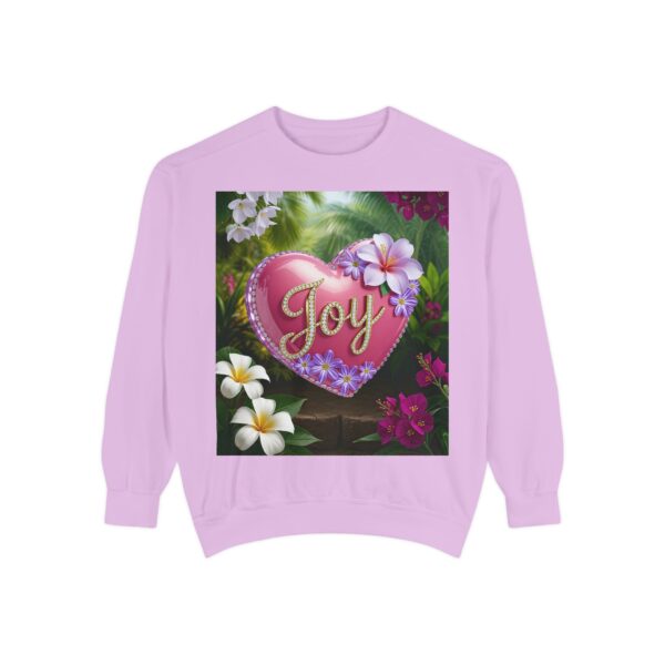 Sweatshirt Unisex with our Inspirational "Joy" 'Solid Pink Heart' Design! Faith Apparel Gospel Fashion Jumper, Pullover - Image 38