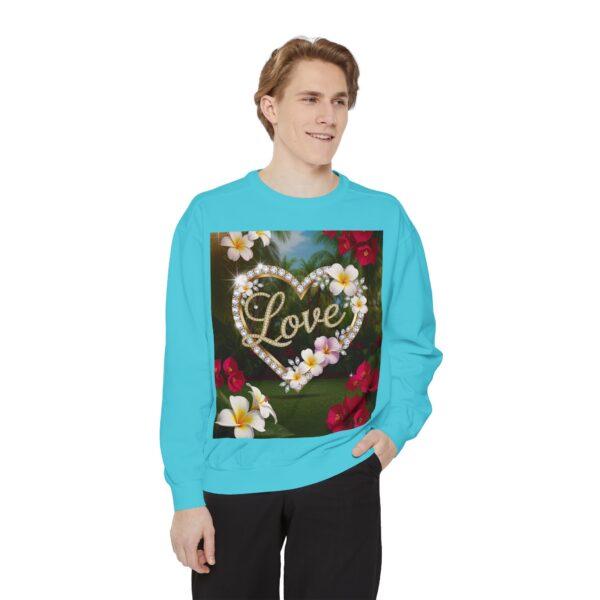 Sweatshirt Unisex Inspirational-With Our Beautiful "Love" 'Diamond Ring Heart' Faith Gospel Apparel Unisex Jumper, Religious Gift, Comfort Wear Philippians 4:8 - Image 25