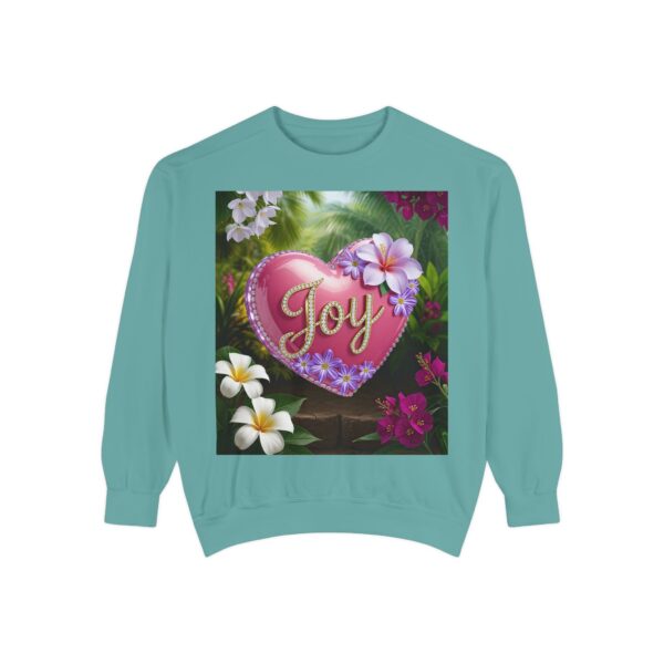 Sweatshirt Unisex with our Inspirational "Joy" 'Solid Pink Heart' Design! Faith Apparel Gospel Fashion Jumper, Pullover - Image 20