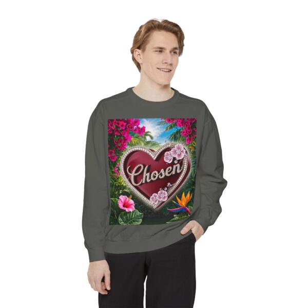 Sweatshirt Unisex Inspirational-with our "Chosen" 'Solid Red Heart' Design! Christian Uplifting Faith-Based Apparel Gospel Philippians 4:8 - Image 10