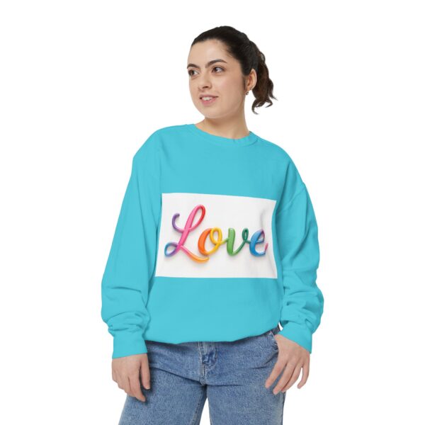 Sweatshirt Unisex with our inspirational  "Love" Design!! Faith Apparel Gospel Fashion Jumper, Pullover - Image 27
