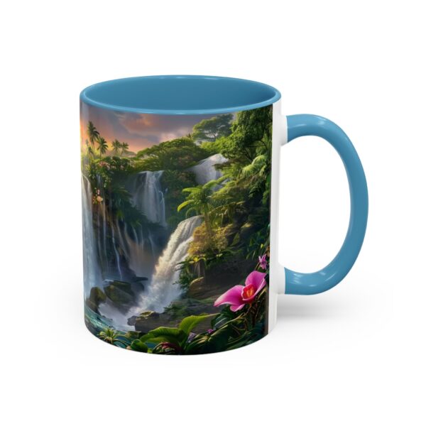 Our inspirational 'Philippine Waterfall' Ceramic Accent Coffee Mug Design is Perfect for Wedding Gifts, Inspirational Decor - Image 34