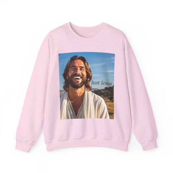 Crewneck Sweatshirt-with our inspirational "Just Jesus" Design!! Vintage Inspired Faith Apparel, Gospel Fashion Unisex Heavy - Image 19