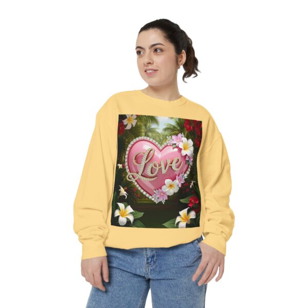 Sweatshirt Unisex with our Inspirational "Love" 'Solid Pink Heart' Design! Faith Apparel Gospel Fashion Jumper, Pullover - Image 16