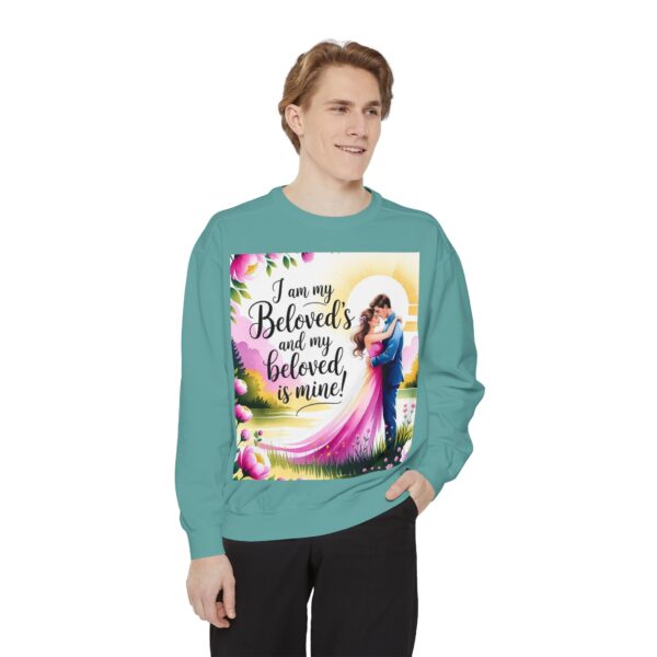 Sweatshirt Unisex with our inspirational "I am my Beloved's" from Song of Solomon design! Faith Apparel Gospel Fashion Jumper, Pullover - Image 22