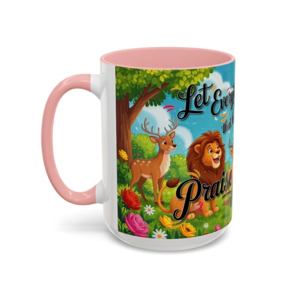 Our inspirational "Let Everything that has Breath Praise the Lord!" Ceramic Accent Coffee Mug Design is Perfect for Wedding Gifts, Inspirational Decor - Image 27