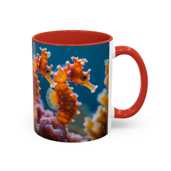 Our 'Seahorses' design Accent Coffee Mug, Perfect for Wedding Gifts, Inspirational Decor Beauty of God's Creation Tea Ceramic - Image 14