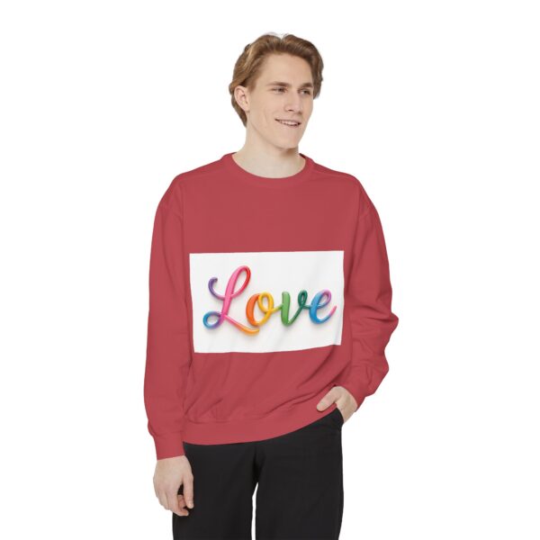 Sweatshirt Unisex with our inspirational  "Love" Design!! Faith Apparel Gospel Fashion Jumper, Pullover - Image 9