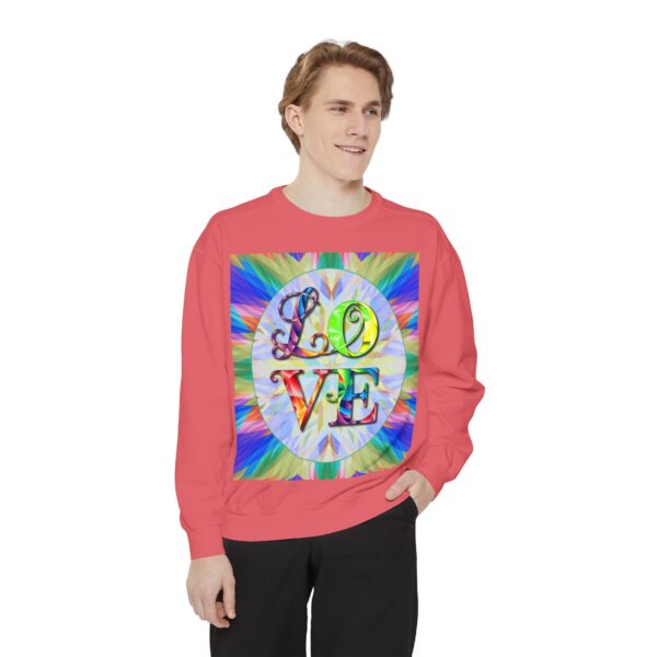 Sweatshirt Unisex with our inspirational  "Love" 'kaleidoscope' Design!! Faith Apparel Gospel Fashion Jumper, Pullover - Image 42