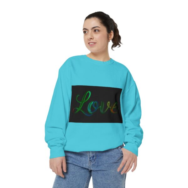 Sweatshirt Unisex with our inspirational  "Love" 'light in darkness' Design!! Faith Apparel Gospel Fashion Jumper, Pullover - Image 29