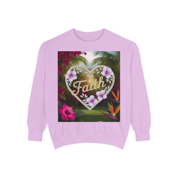 Sweatshirt Unisex Inspirational "Faith" 'Diamond Ring Heart' Christian Virtues Uplifting Faith-Based Apparel Gospel Encouragement Comfort - Image 30