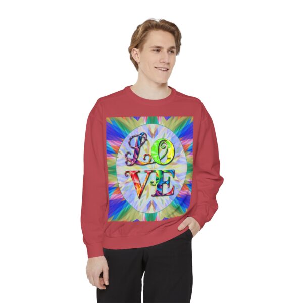 Sweatshirt Unisex with our inspirational  "Love" 'kaleidoscope' Design!! Faith Apparel Gospel Fashion Jumper, Pullover - Image 11