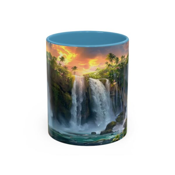 Our inspirational 'Philippine Waterfall' Ceramic Accent Coffee Mug Design is Perfect for Wedding Gifts, Inspirational Decor - Image 33