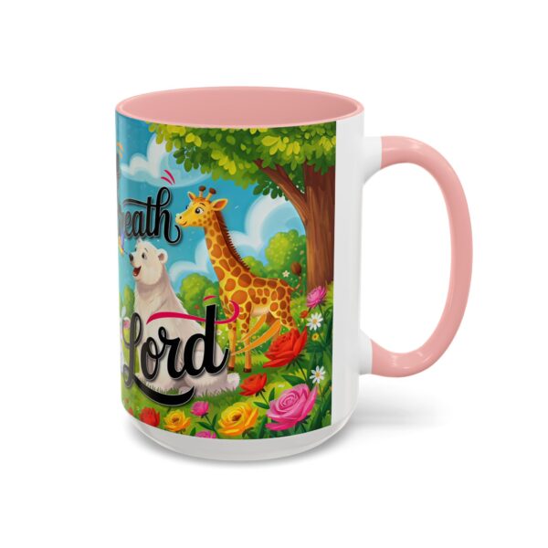 Our inspirational "Let Everything that has Breath Praise the Lord!" Ceramic Accent Coffee Mug Design is Perfect for Wedding Gifts, Inspirational Decor - Image 26