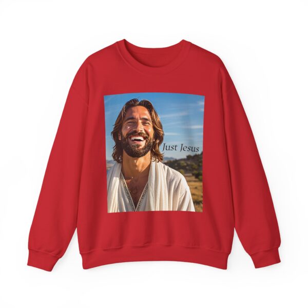 Crewneck Sweatshirt-with our inspirational "Just Jesus" Design!! Vintage Inspired Faith Apparel, Gospel Fashion Unisex Heavy - Image 21