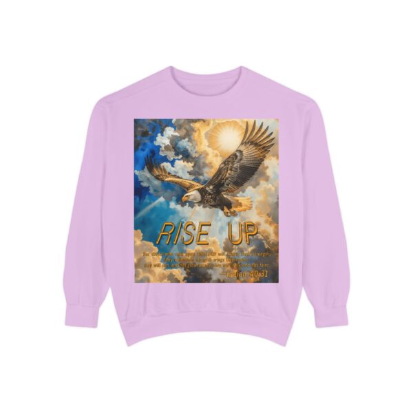 Sweatshirt Unisex Inspirational-with our "RISE UP" 'soaring eagle' design with Isaiah 40:31! Faith Apparel Gospel Fashion Jumper, Pullover - Image 38