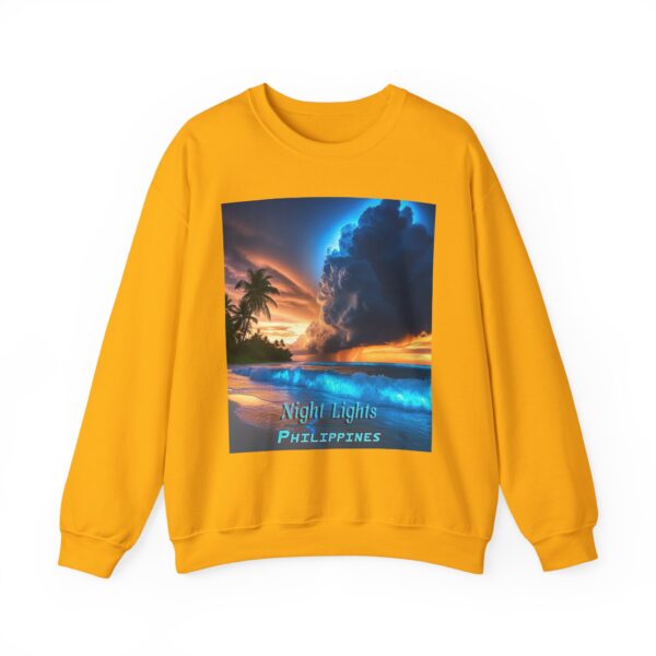 Crewneck Sweatshirt with our "Night Lights-Philippines" design! Tropical Beach Beauty of Creation Inspirational Sweatshirt Unisex - Image 11