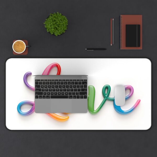 Inspirational Desk Mat with our "Love" Design. Mouse Pad, Office Decor Desk Accessory, Gaming Pad, Computer Mat, Non-Slip - Image 7