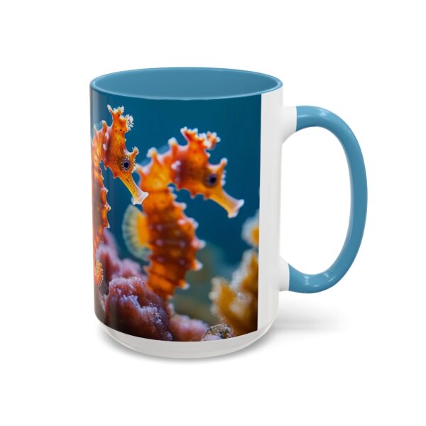 Our 'Seahorses' design Accent Coffee Mug, Perfect for Wedding Gifts, Inspirational Decor Beauty of God's Creation Tea Ceramic - Image 38