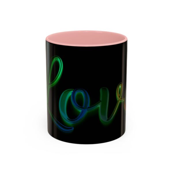 Our inspirational "Love" 'light in darkness' Ceramic Accent Coffee Mug Design is Perfect for Wedding Gifts, Inspirational Decor - Image 9