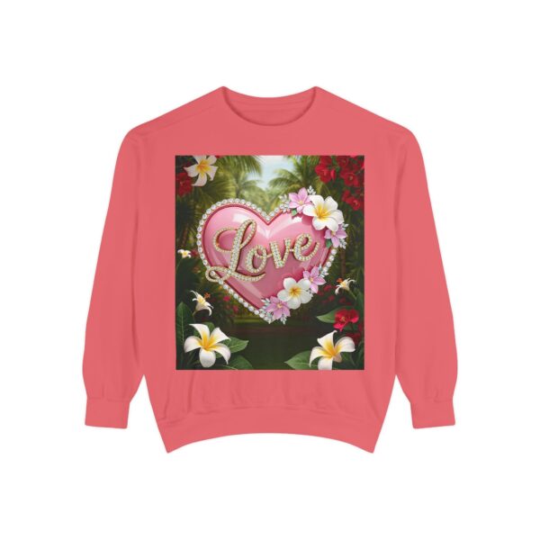 Sweatshirt Unisex with our Inspirational "Love" 'Solid Pink Heart' Design! Faith Apparel Gospel Fashion Jumper, Pullover - Image 40