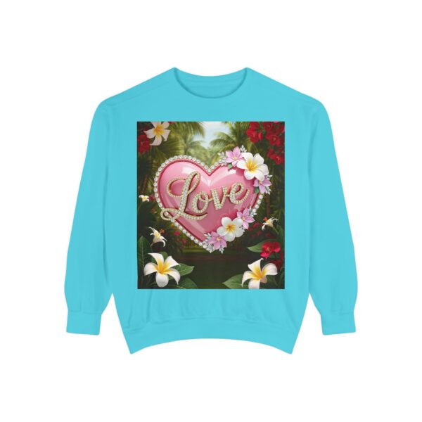Sweatshirt Unisex with our Inspirational "Love" 'Solid Pink Heart' Design! Faith Apparel Gospel Fashion Jumper, Pullover - Image 26