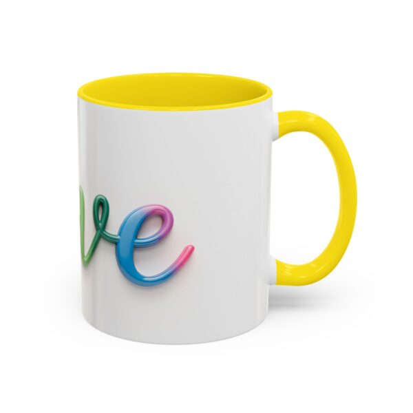 Our inspirational "Love" Ceramic Accent Coffee Mug Design is Perfect for Wedding Gifts, Inspirational Decor - Image 50