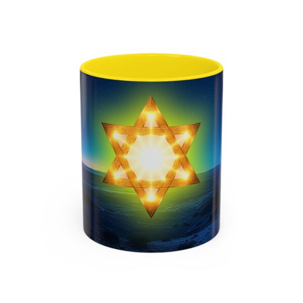 Our inspirational 'Star of David over Israel' Ceramic Accent Coffee Mug Design is Perfect for Wedding Gifts, Inspirational Decor - Image 49