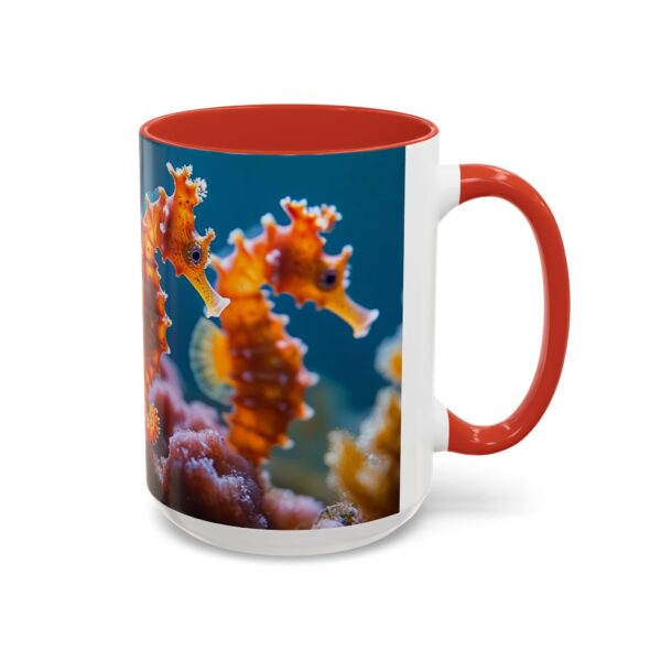 Our 'Seahorses' design Accent Coffee Mug, Perfect for Wedding Gifts, Inspirational Decor Beauty of God's Creation Tea Ceramic - Image 30