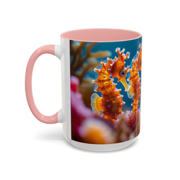 Our 'Seahorses' design Accent Coffee Mug, Perfect for Wedding Gifts, Inspirational Decor Beauty of God's Creation Tea Ceramic - Image 27