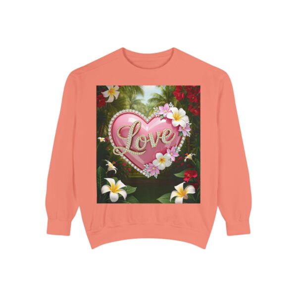 Sweatshirt Unisex with our Inspirational "Love" 'Solid Pink Heart' Design! Faith Apparel Gospel Fashion Jumper, Pullover - Image 13