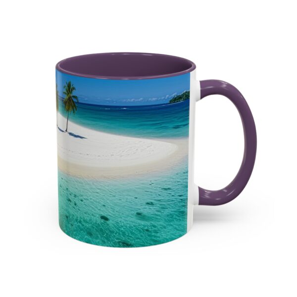 Our inspirational "Five Palm Island" Ceramic Accent Coffee Mug Design is Perfect for Wedding Gifts, Inspirational Decor - Image 46