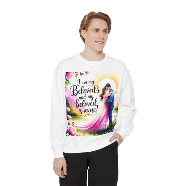 Sweatshirt Unisex with our inspirational "I am my Beloved's" from Song of Solomon design! Faith Apparel Gospel Fashion Jumper, Pullover - Image 12