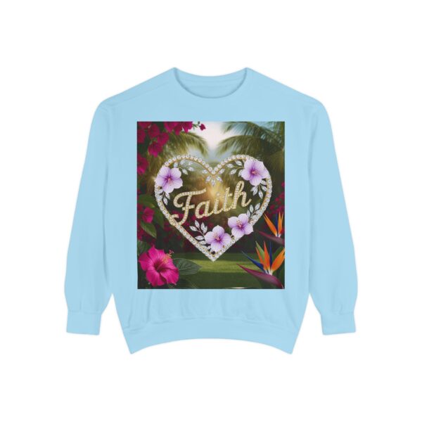 Sweatshirt Unisex Inspirational "Faith" 'Diamond Ring Heart' Christian Virtues Uplifting Faith-Based Apparel Gospel Encouragement Comfort - Image 22
