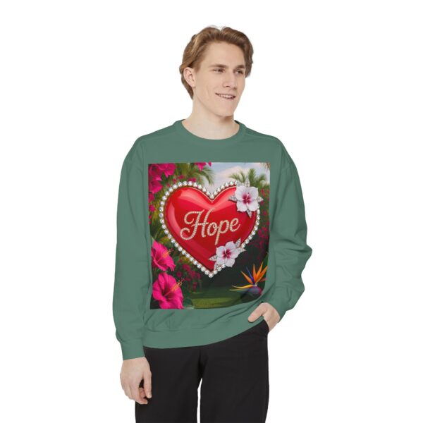 Sweatshirt Unisex Inspirational-With Our Beautiful "Hope" 'Solid Red Heart' Design- Faith Apparel Unisex Jumper Religious Gift, Comfort Wear, Gospel Fashion - Image 12