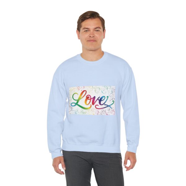 Crewneck Sweatshirt-with our inspirational "Love" 'spirals' Design!! Vintage Inspired Faith Apparel, Gospel Fashion Unisex Heavy - Image 7